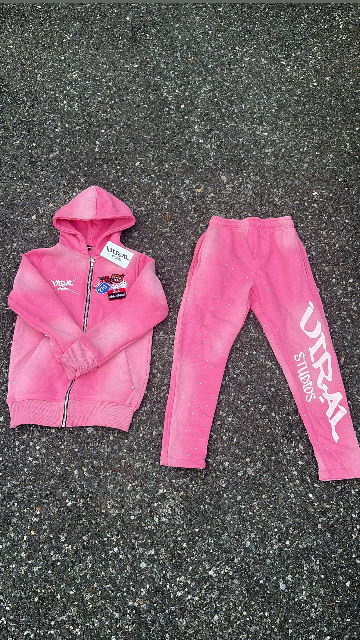 Rhinestone sweatsuit (kids)