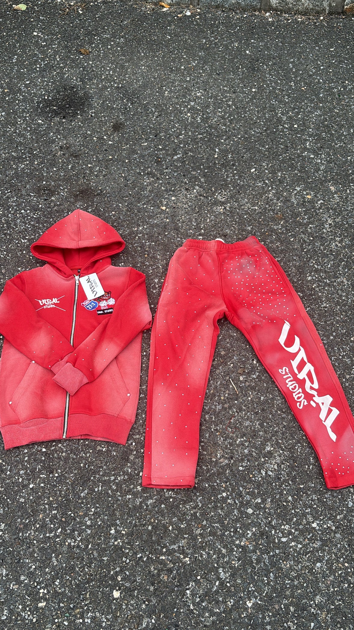 Rhinestone sweatsuit (kids)