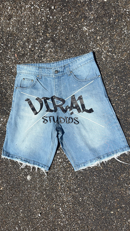 ViralStudios Rhinestone shorts