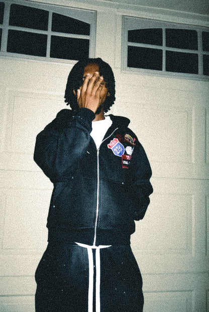 Rhinestone flare sweatsuits
